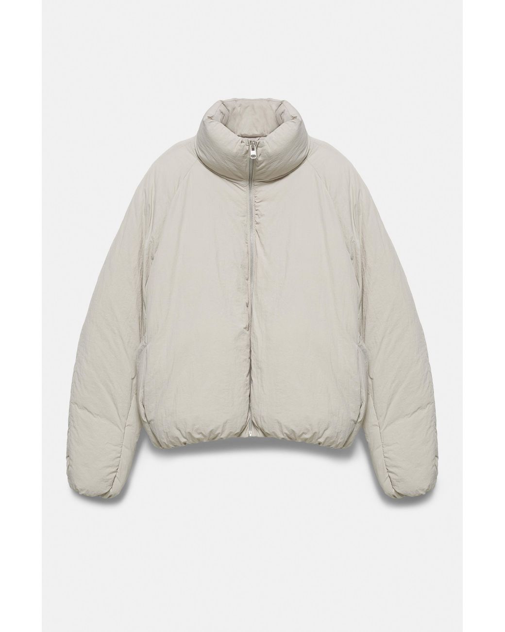 Pull&Bear Multicolor High-Neck Puffer Jacket