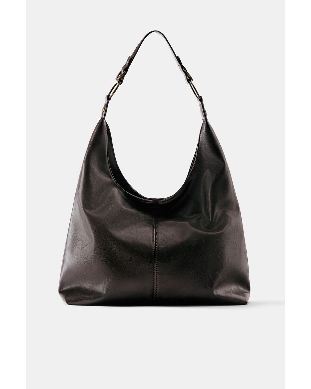 Pull&Bear Black Distressed Shopper Bag