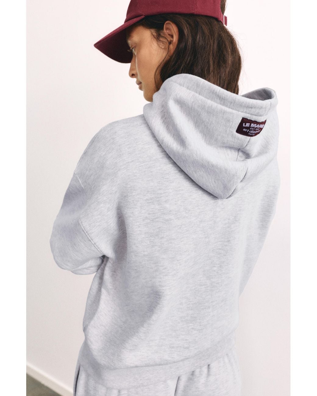 Pull&Bear White Star Graphic Hoodie