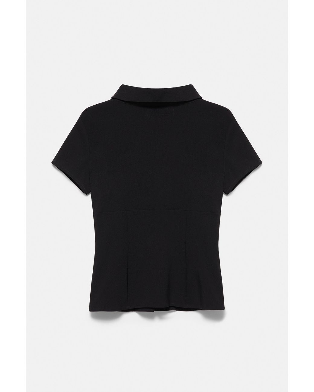 Pull&Bear Blue Short Sleeve Cut-Out Top