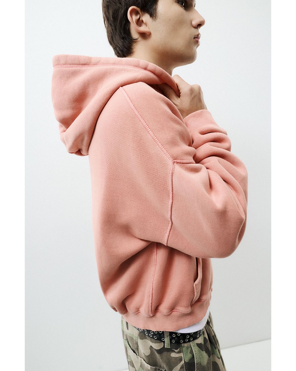 Felpa Con Cappuccio E Zip di Pull&Bear in Multicolor da Uomo