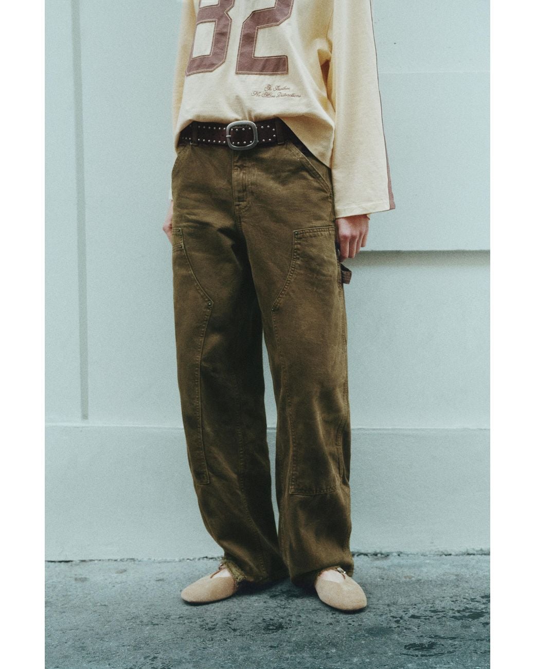 Pull&Bear Carpenterjeans in het Green