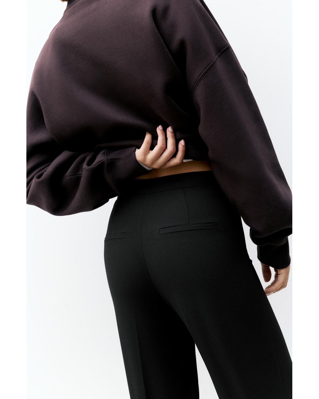 Pull&Bear Blue Darted Smart Trousers