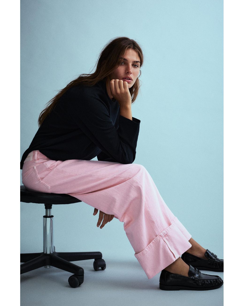 Mocassins Froncés Pull&Bear en coloris White