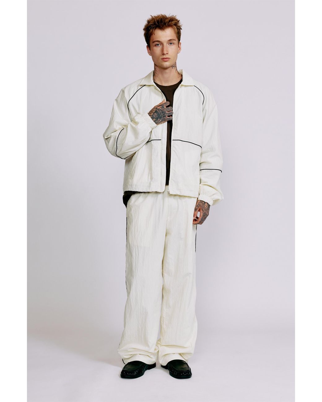 Pull&Bear Multicolor Lightweight Contrast Stitch Tracksuit Bottoms for men