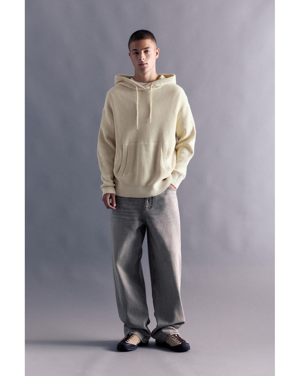 Pull À Capuche Pull&Bear pour homme en coloris Gray