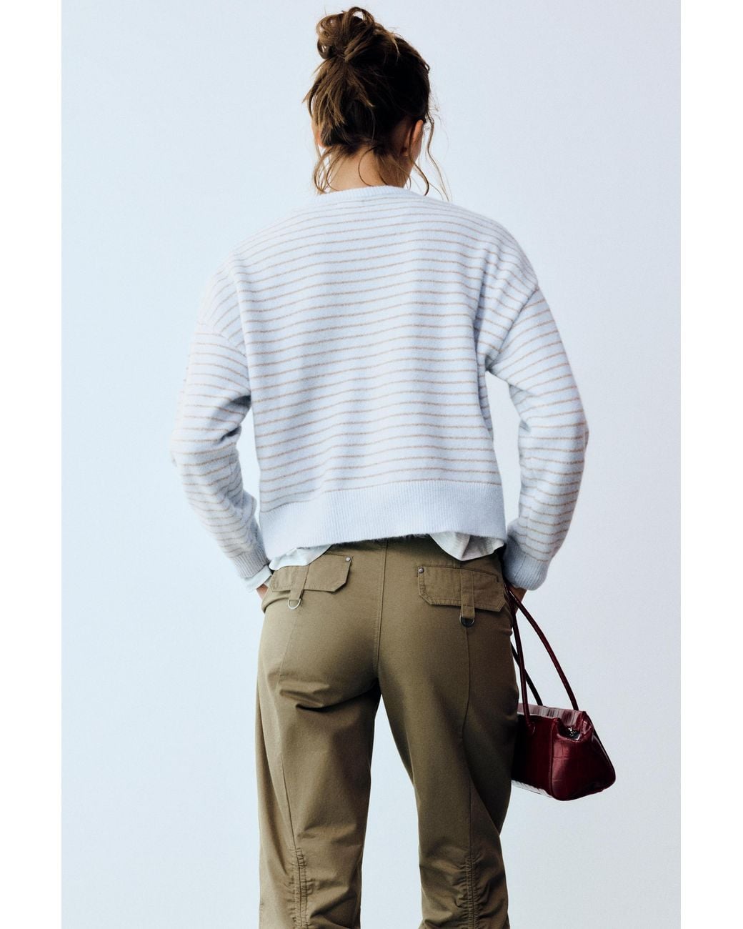 Pull Boxy En Maille Soft Pull&Bear en coloris White