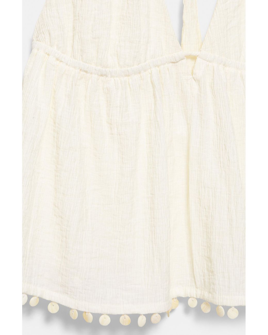 Pull&Bear Natural Shell Detail Halter Top