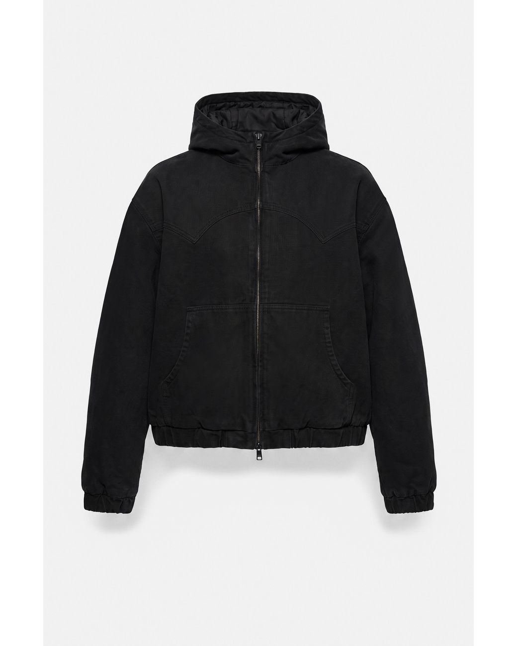Bomber Con Cappuccio di Pull&Bear in Black da Uomo
