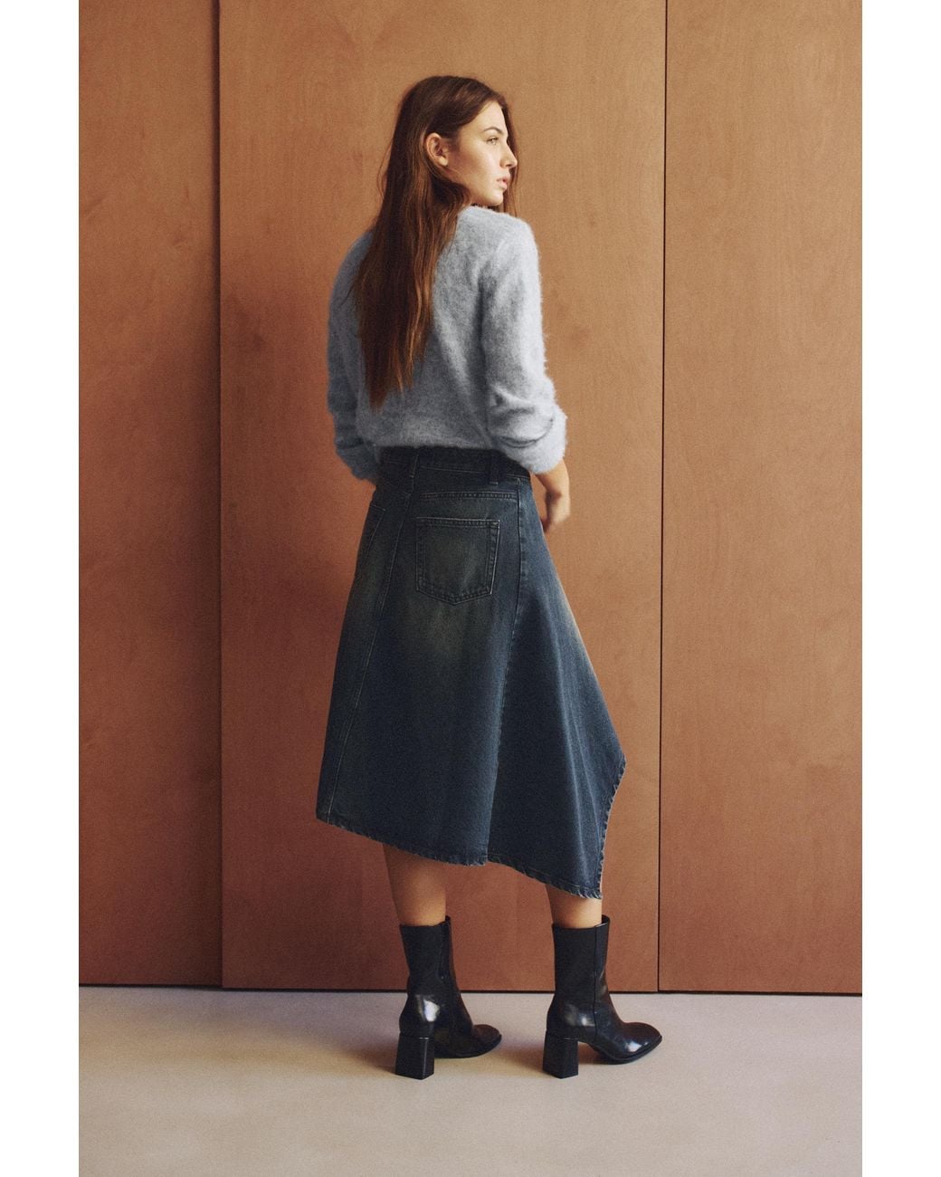 Pull&Bear Brown Jumper With Padded Shoulders