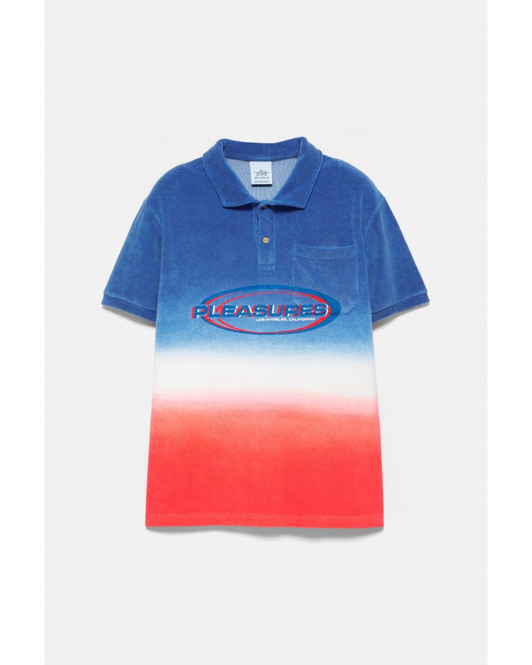 Pull&Bear Blue Pleasures X Stwd Ombré Polo Shirt for men