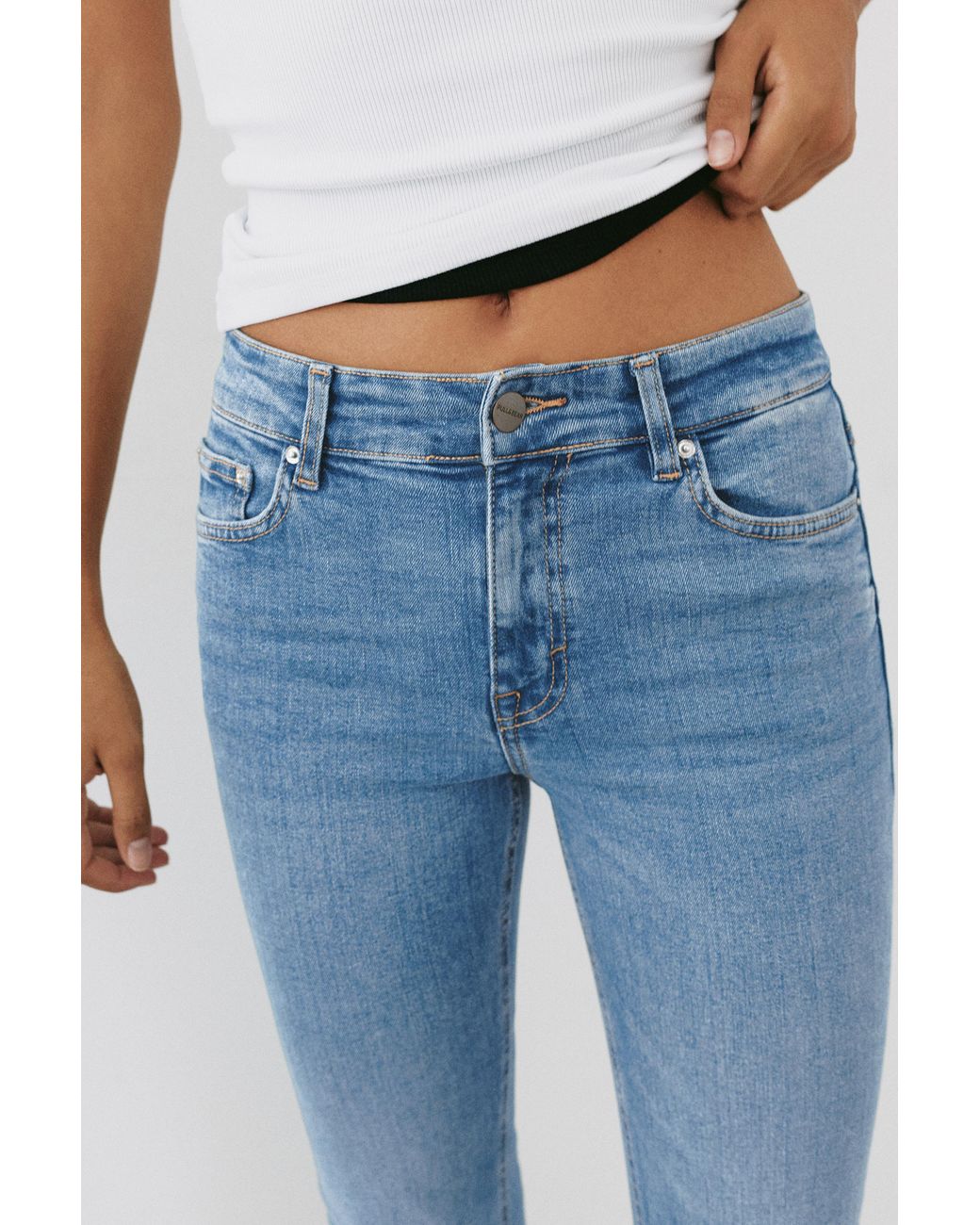 Jean Skinny Flare Pull&Bear en coloris Blue