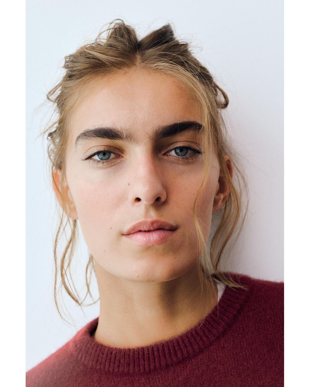 Pull Boxy En Maille Soft Pull&Bear en coloris Red