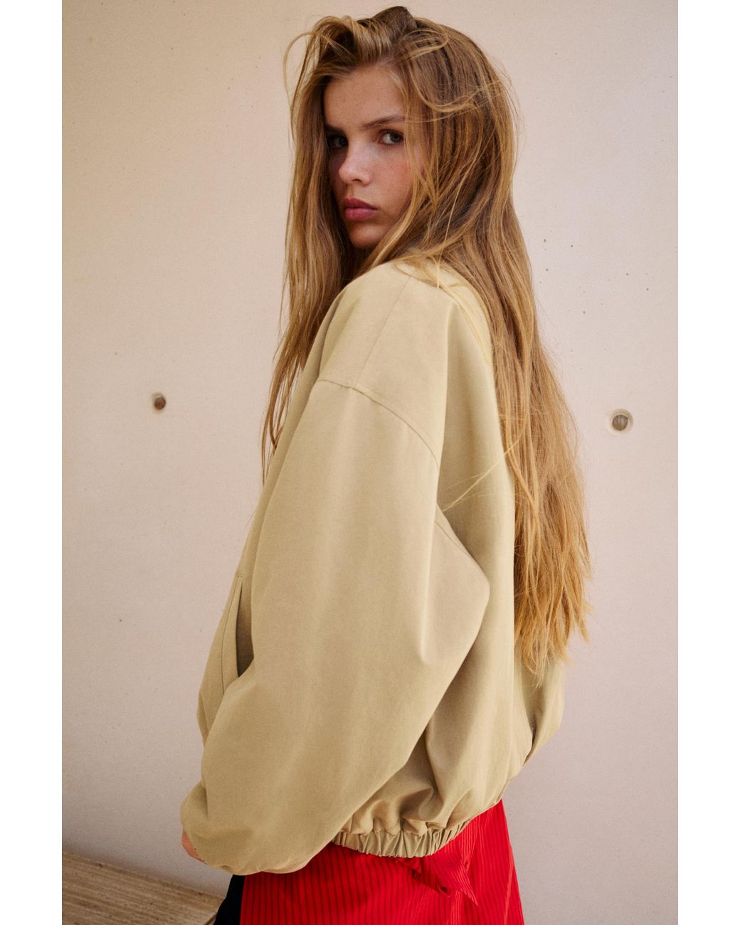 Pull&Bear Green 100% Cotton Jacket