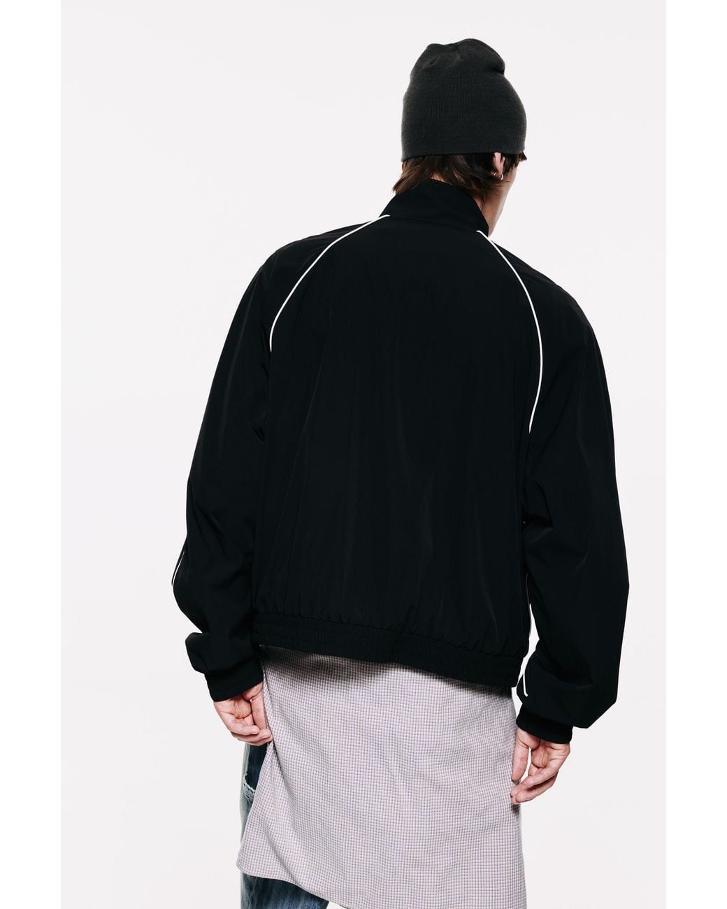Pull&Bear Blue Stwd Piping Zip-Up Jacket for men