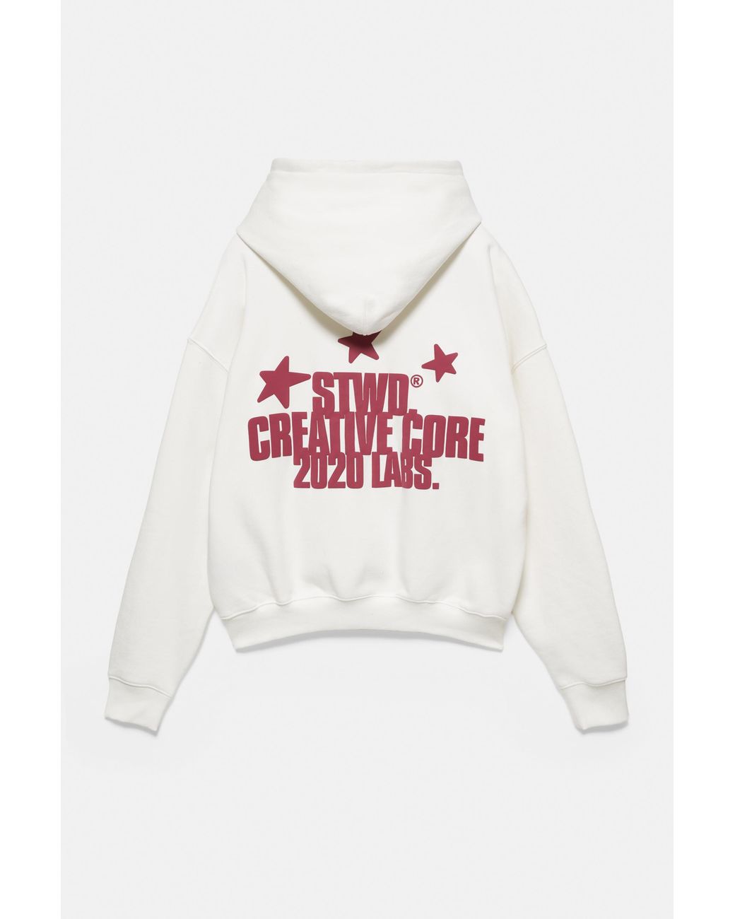Pull&Bear Gray Stwd Star Hoodie for men