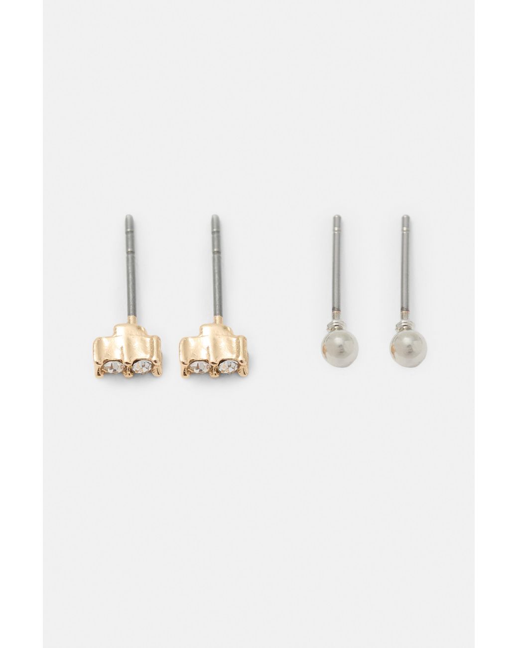 Pack Orecchini Earcuff di Pull&Bear in White