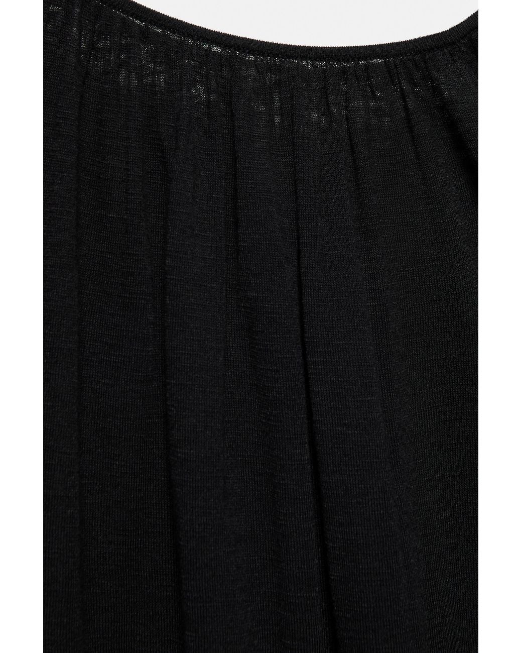 Pull&Bear Black Fine Knit Cut-Out Top