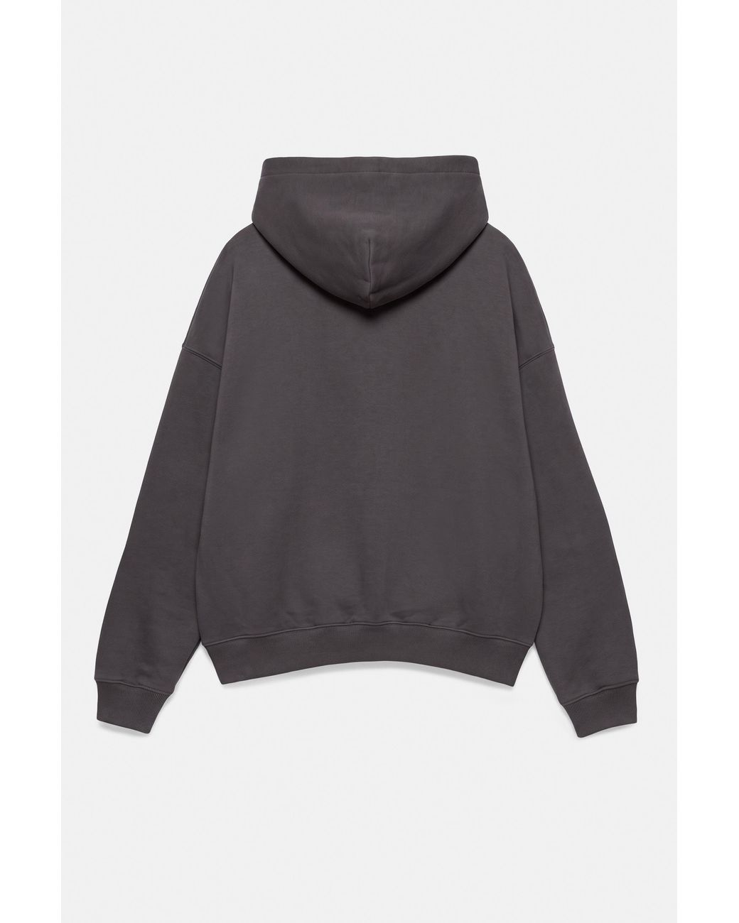 Pull&Bear Black Boxy Fit Hoodie for men