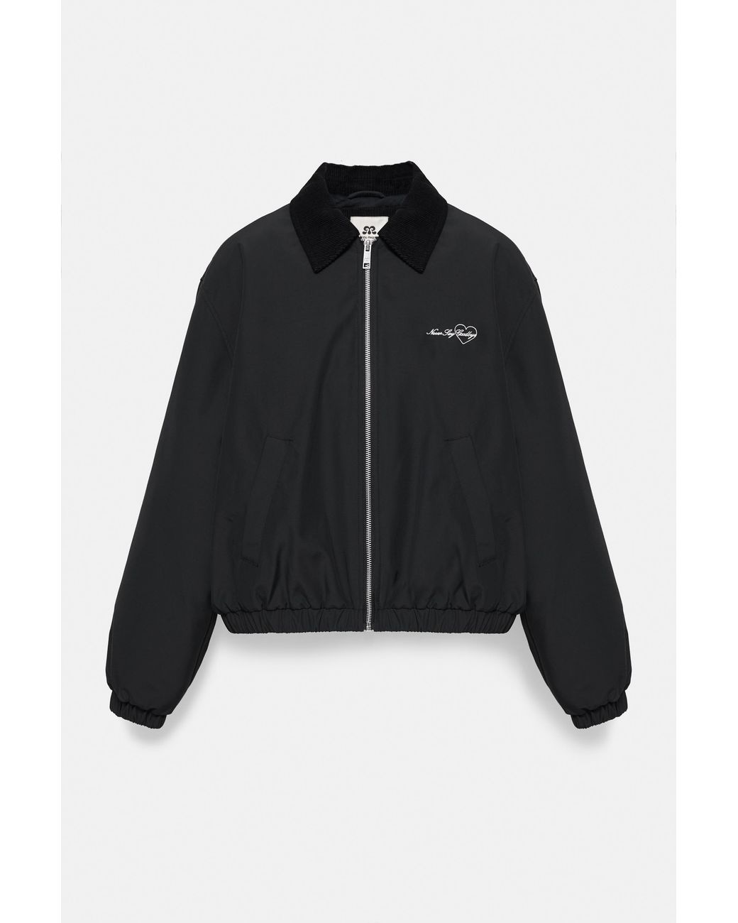 Pull&Bear Gewaxte Bomberjack in het Black