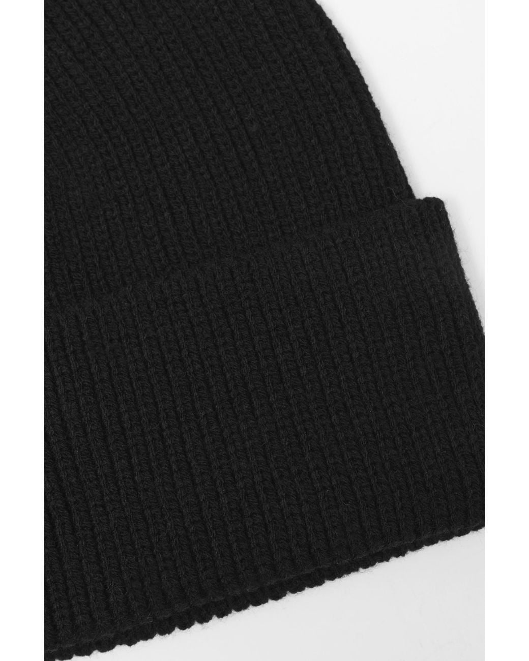 Pull&Bear Black Basic Beanie for men