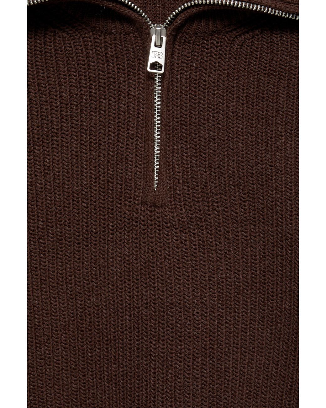 Pull Col Zippé Pull&Bear pour homme en coloris Brown