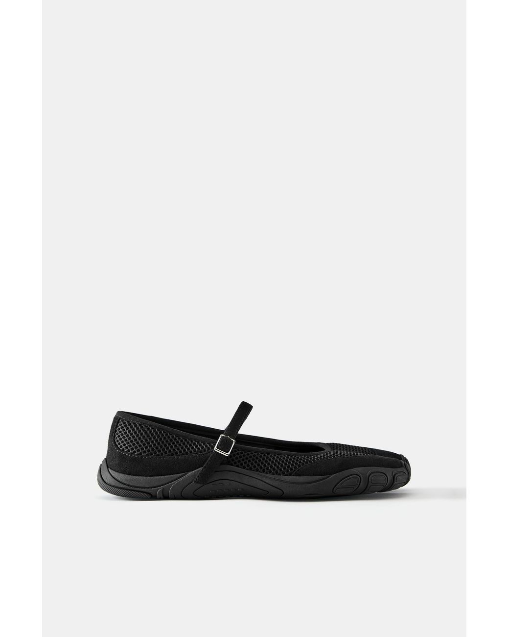 Pull&Bear White Sporty Ballerina Flats