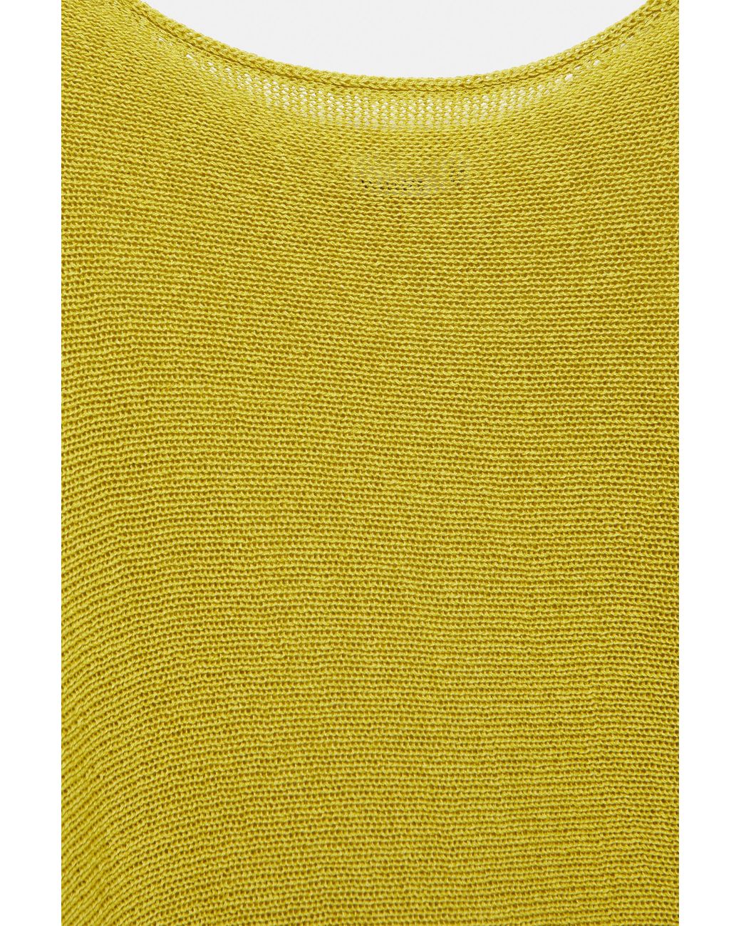 Pull&Bear Yellow Feinstrickpullover