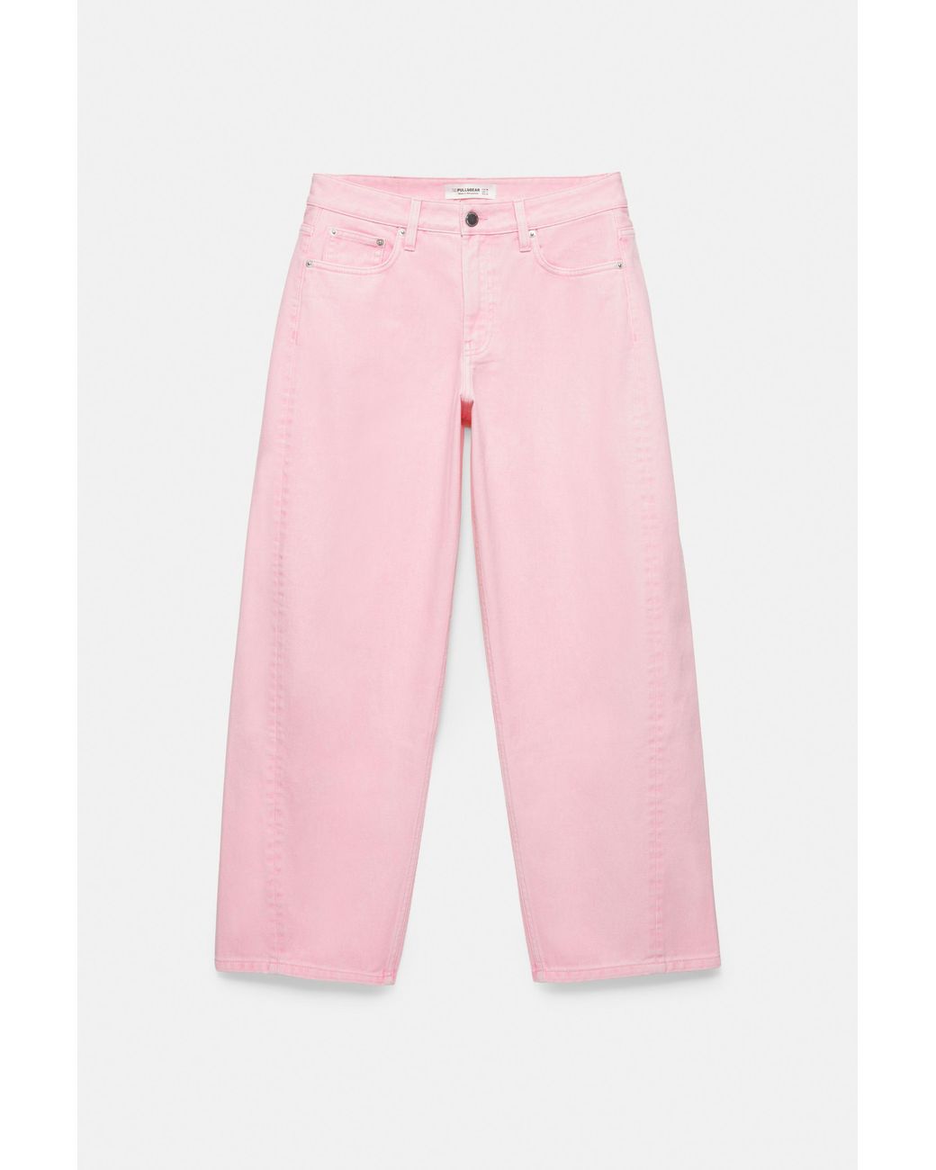 Pull&Bear Pink Barrel Jeans