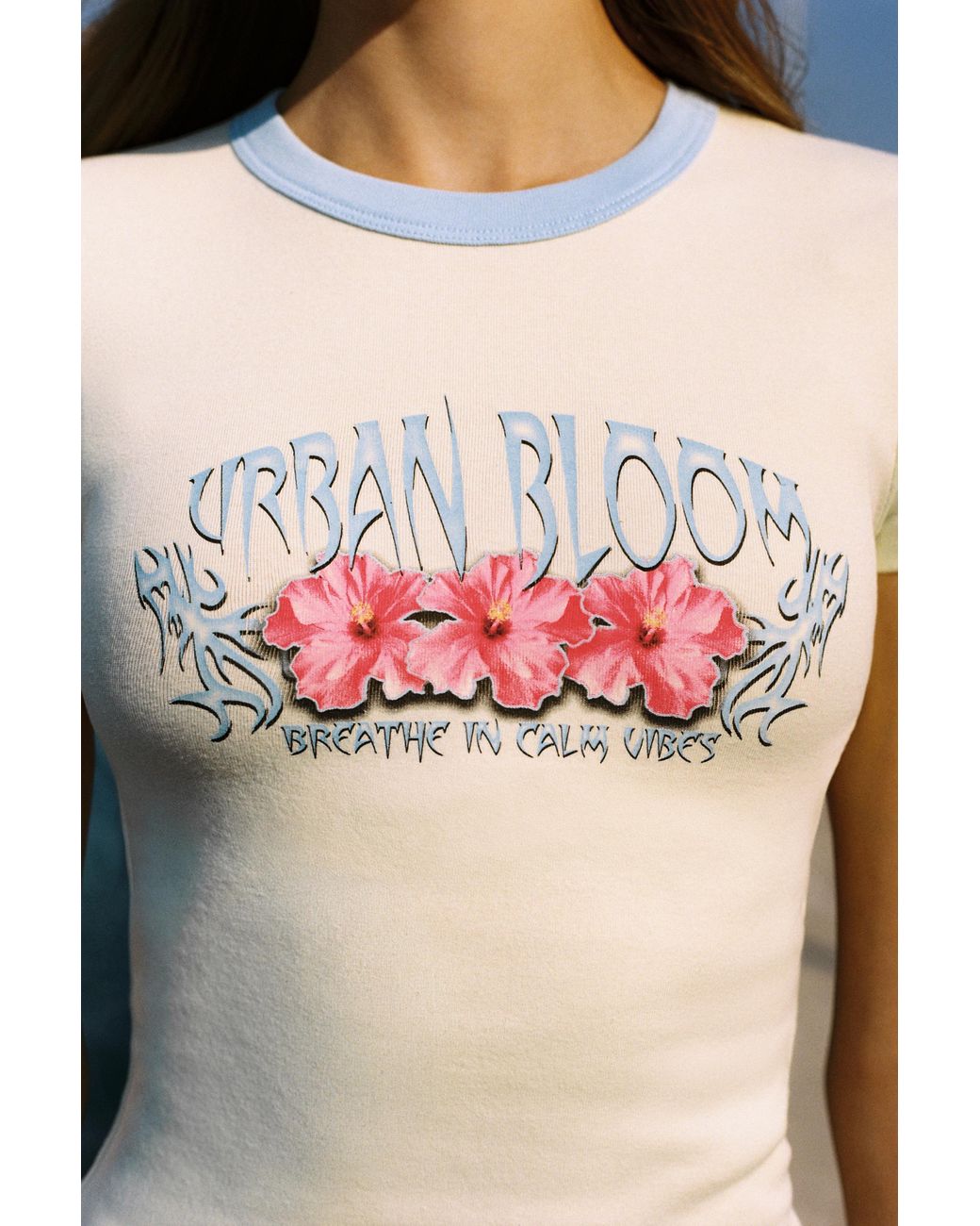 Pull&Bear Multicolor Floral Graphic T-Shirt