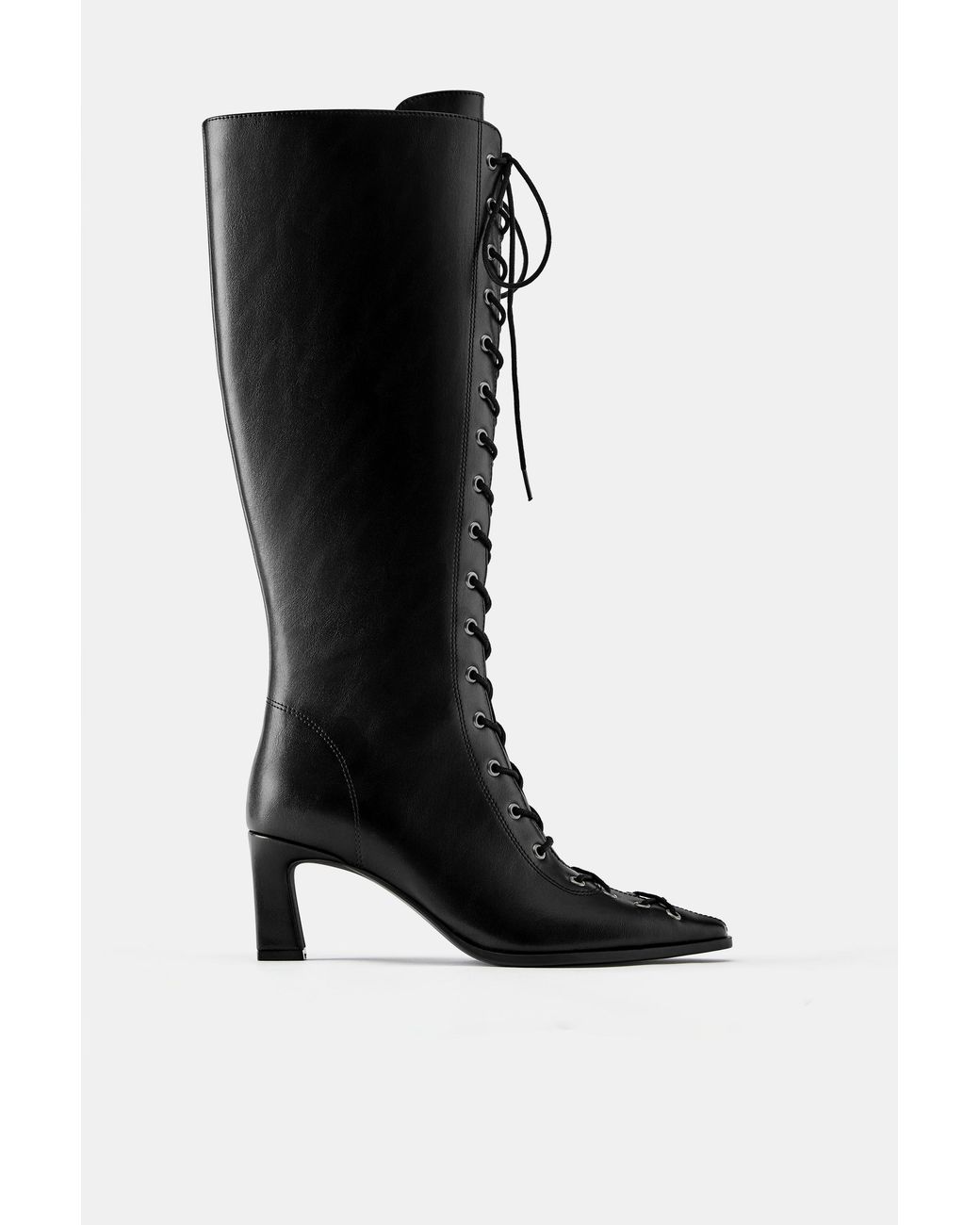 Bottes Hautes À Lacets Pull&Bear en coloris Blue