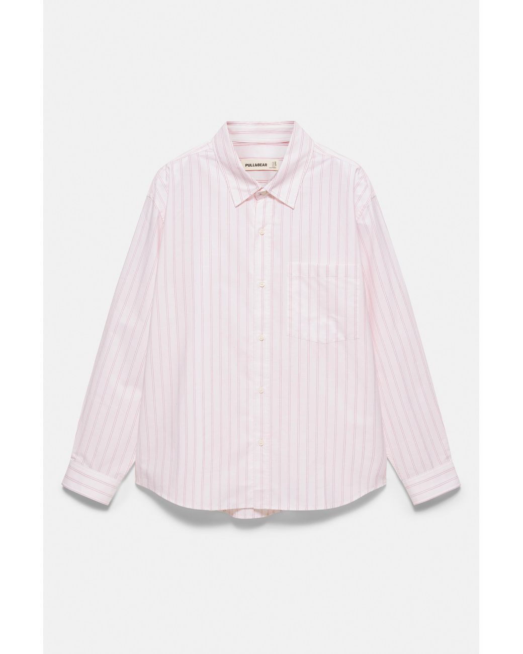 Pull&Bear Multicolor Striped Long Sleeve Shirt for men