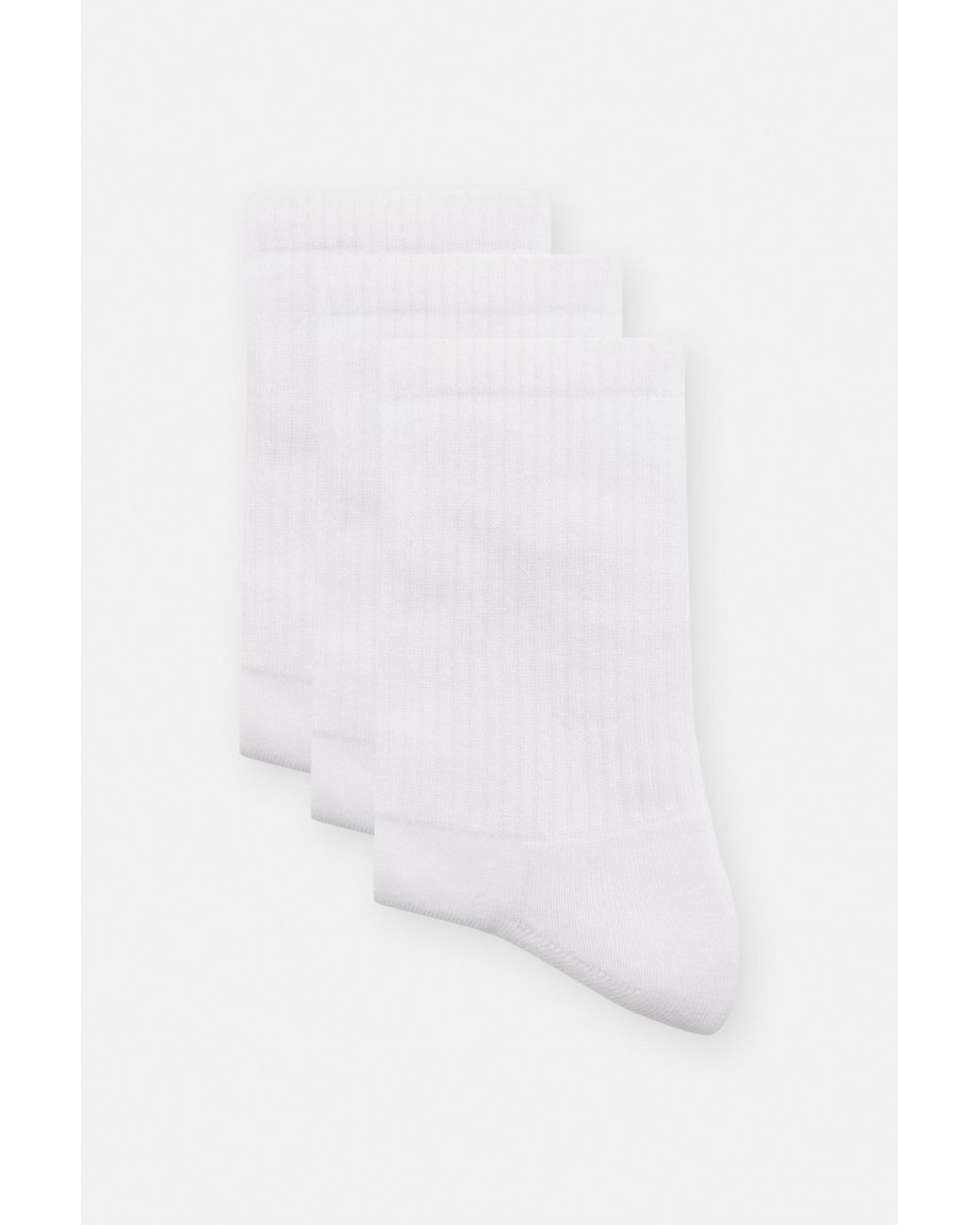 Pull&Bear White Pack Of 3 Pairs Of Socks for men