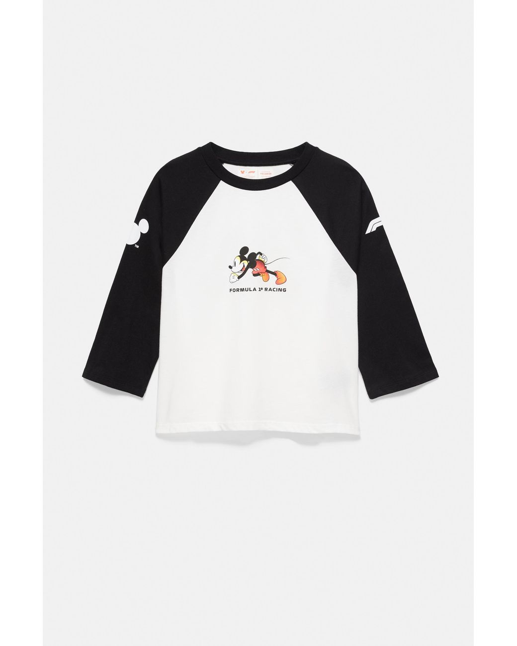 Pull&Bear White Disney X F1 Graphic Raglan T-Shirt