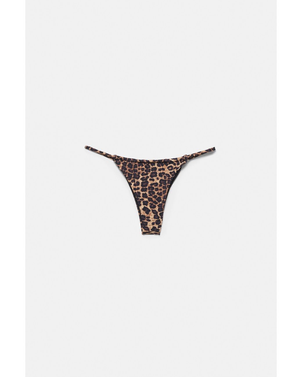 Pull&Bear Brown Leopard Print Bikini Bottoms