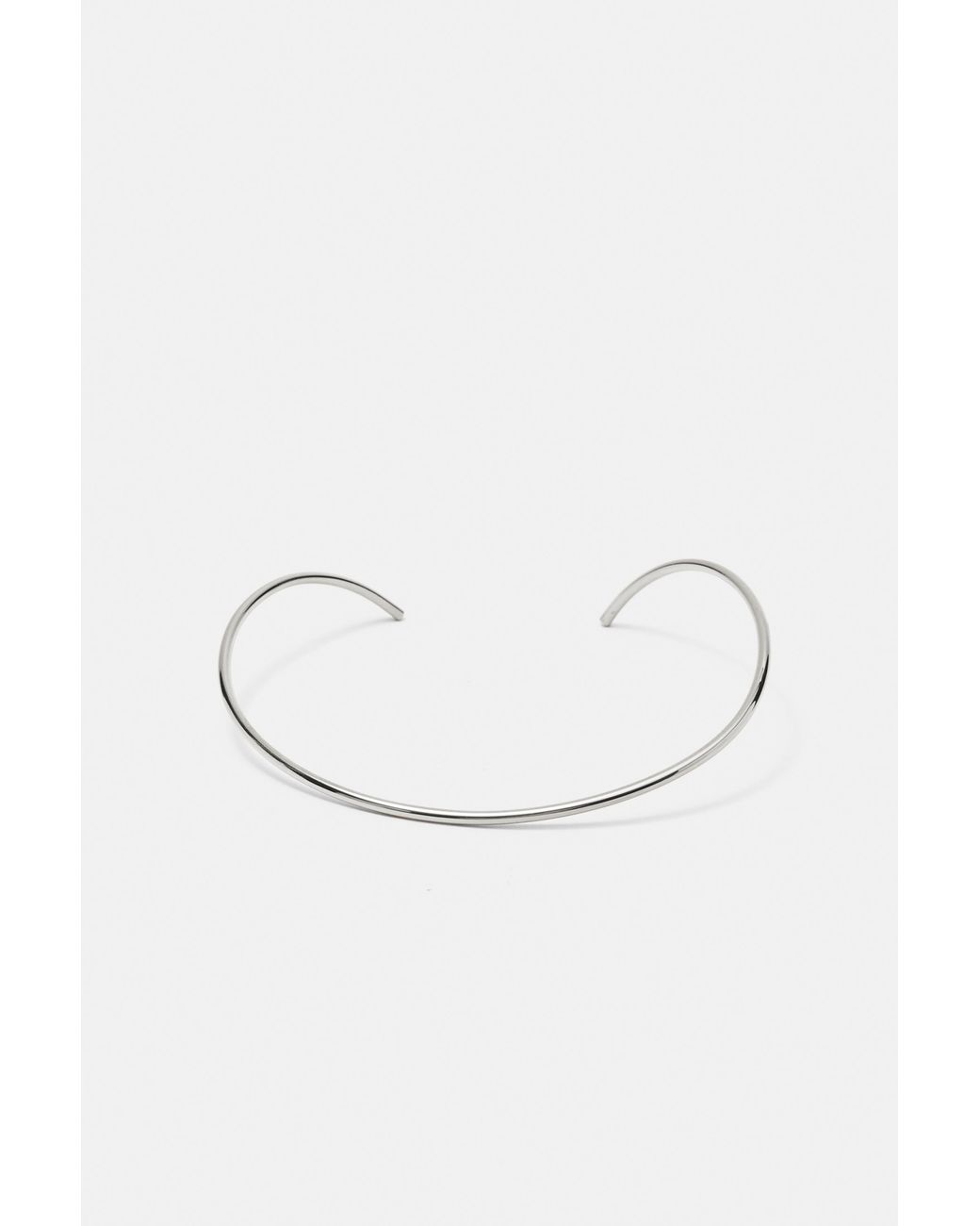Pull&Bear White Metallic Choker Necklace
