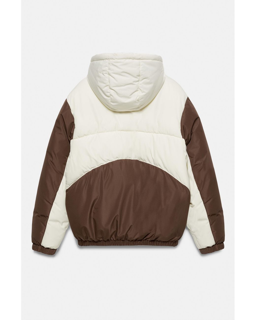 Blouson Matelassé À Panneaux Pull&Bear pour homme en coloris Brown