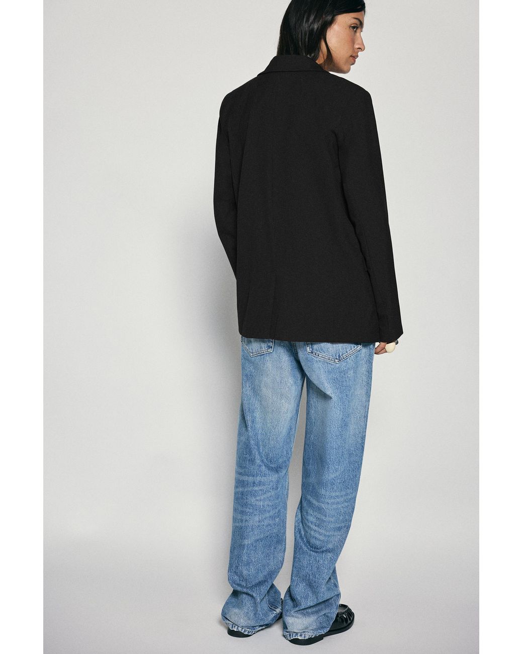Blazer Basique Pull&Bear en coloris Black