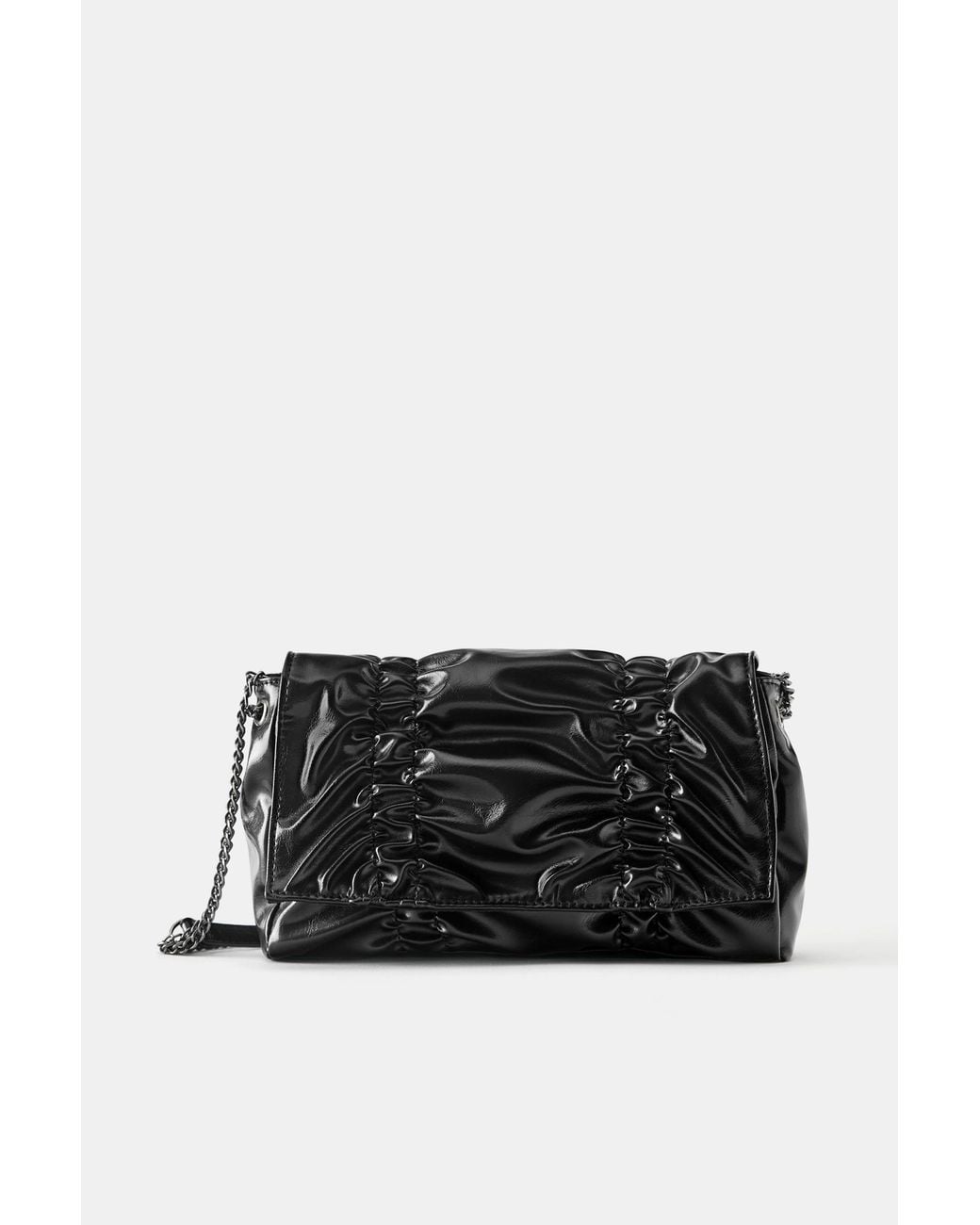 Pull&Bear Black Gathered Bag