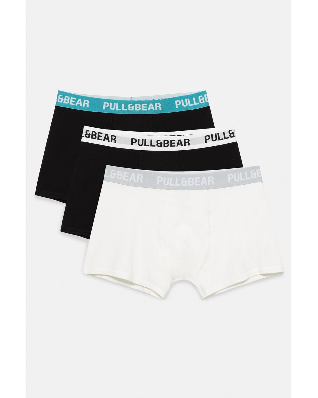 Pull&Bear 3-Pack Boxershorts in het White voor heren