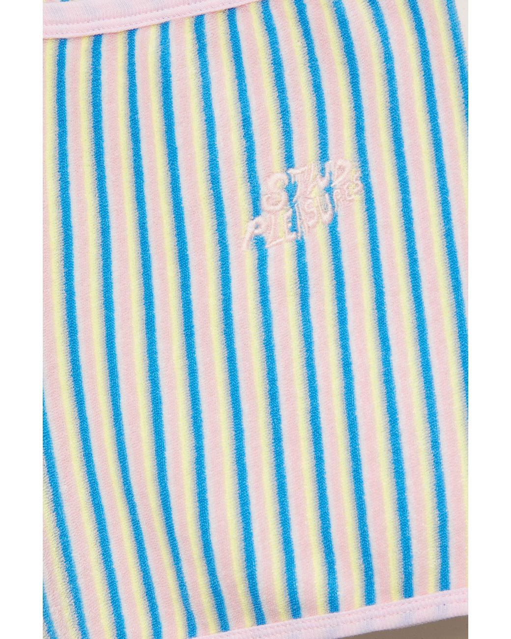 Short Effetto Spugna Pleasures X Stwd di Pull&Bear in Blue