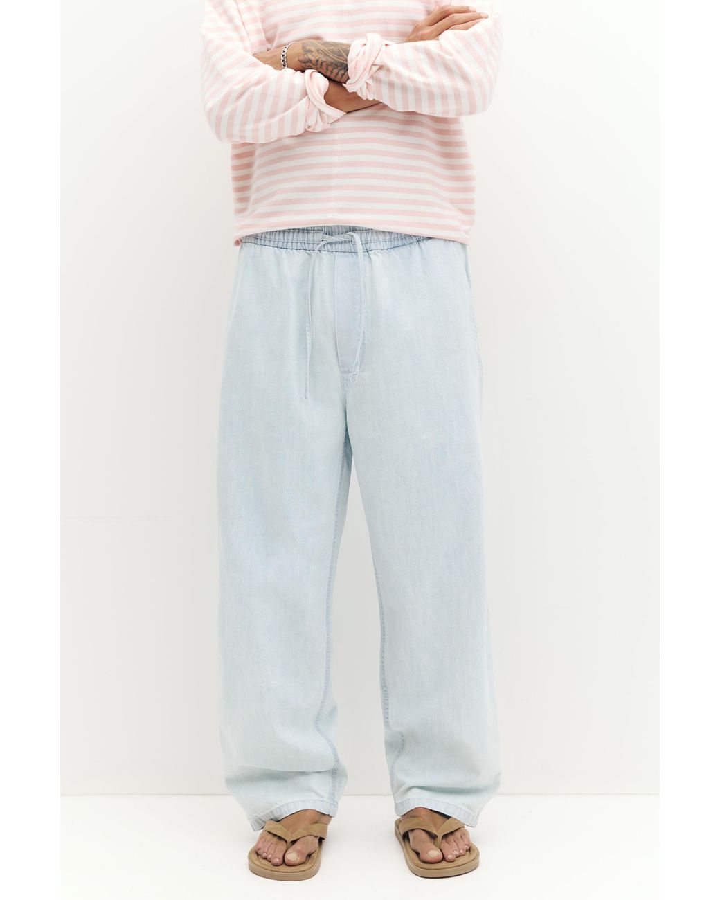 Pull&Bear Multicolor Denim Joggers for men