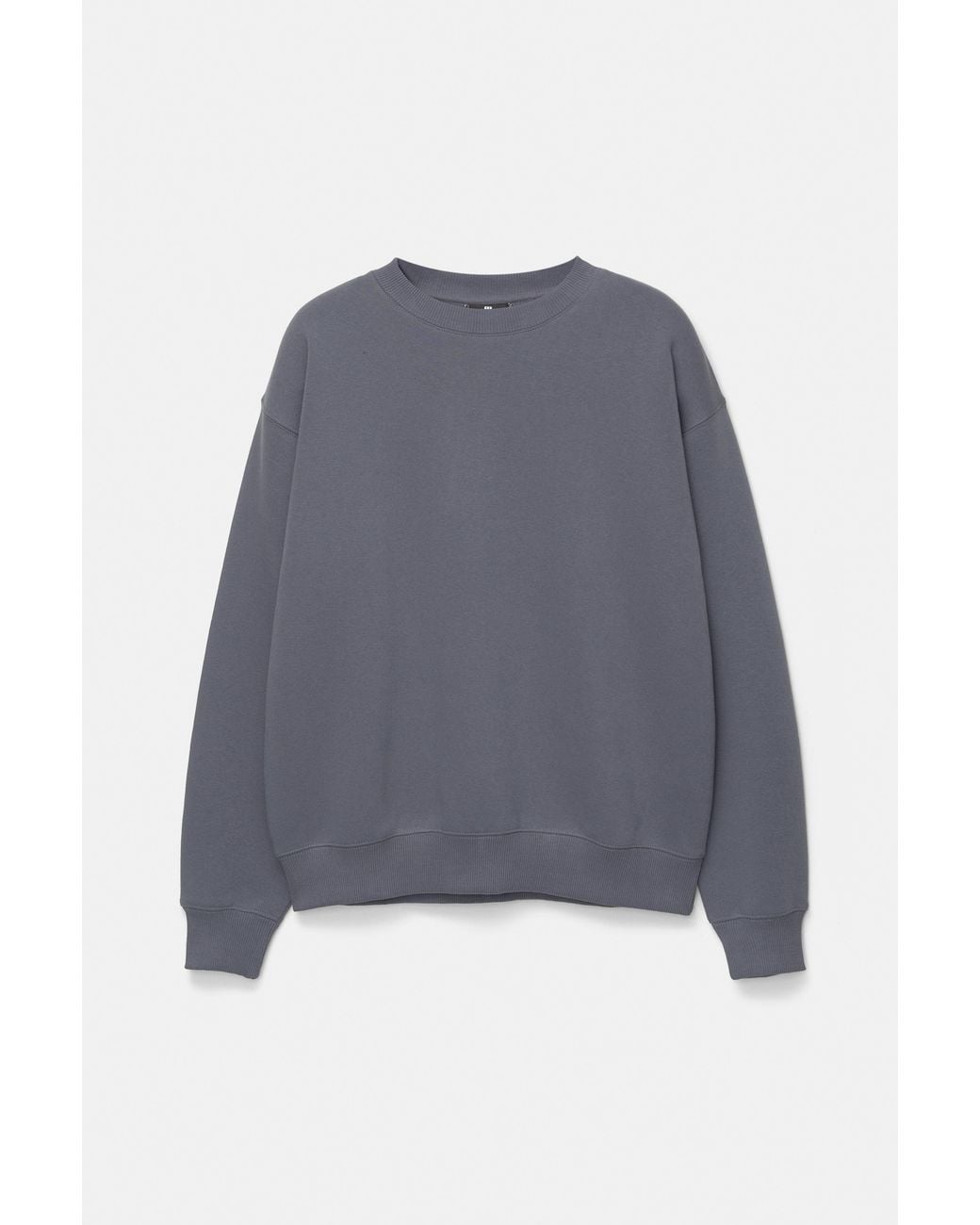 Pull&Bear Basic Sweater Met Ronde Hals in het Black voor heren