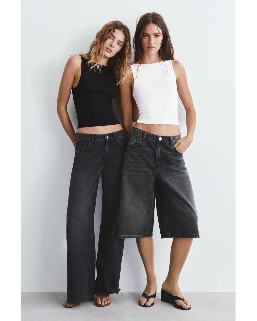 Pull&Bear 2-Pack Tanktops in het Gray