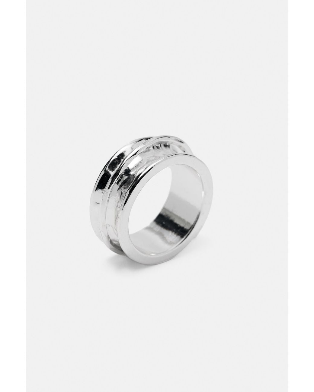 Pull&Bear Gray 2Er-Pack Ringe Mit Textur