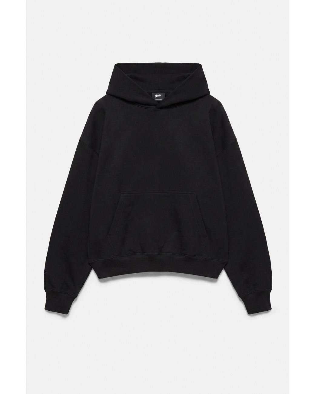 Pull&Bear Stwd Boxy Sweater Met Capuchon in het Black voor heren