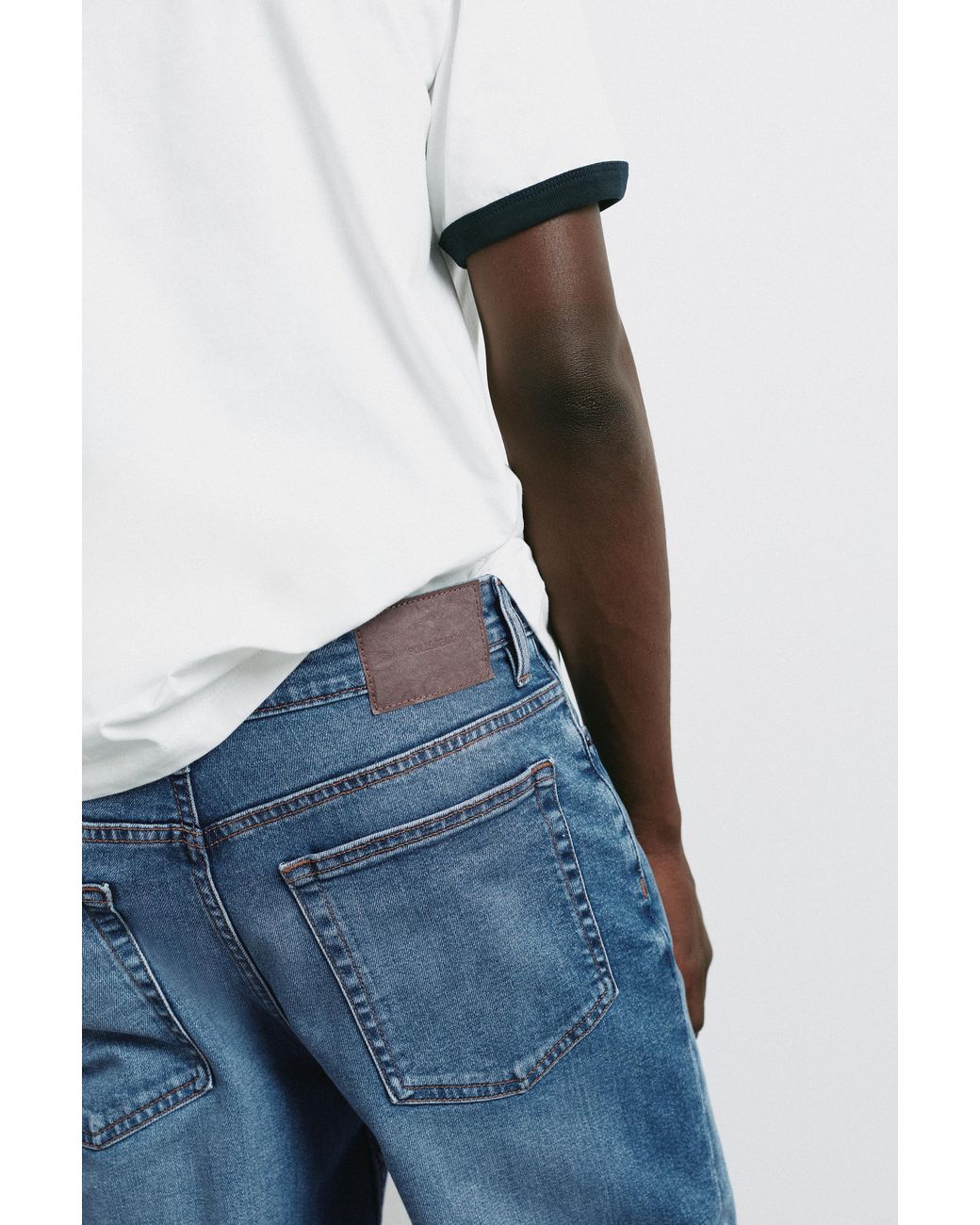 Pull&Bear Slim Jeans in het Blue voor heren