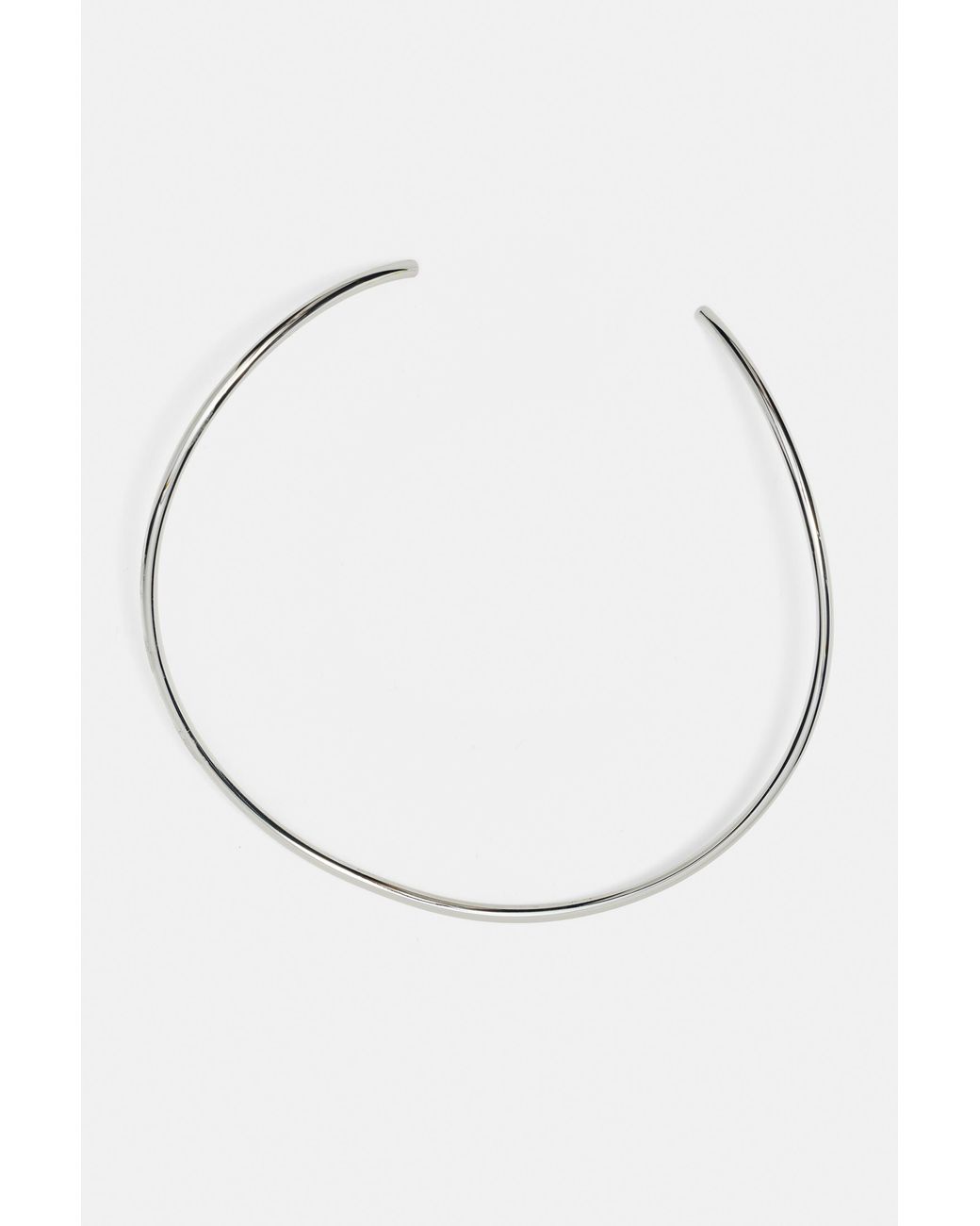 Pull&Bear White Metallic Choker Necklace