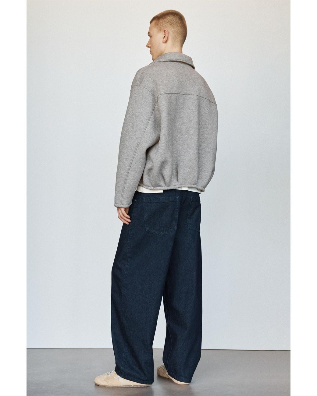 Pull&Bear Blousonjacke Aus Neopren in Gray für Herren