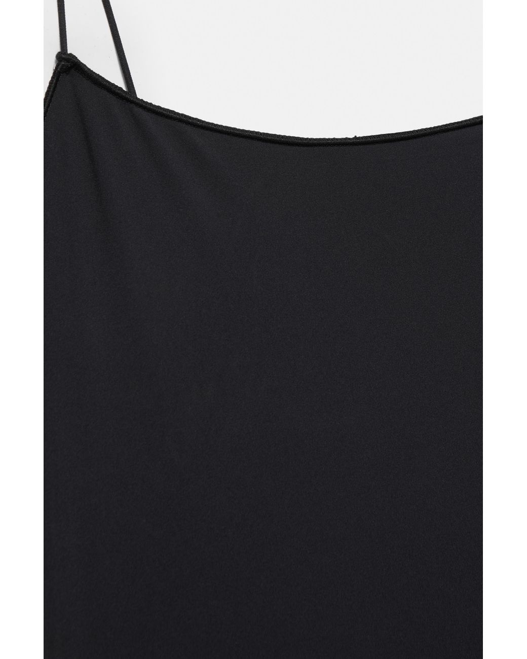 Pull&Bear Black Basic Strappy Swimsuit